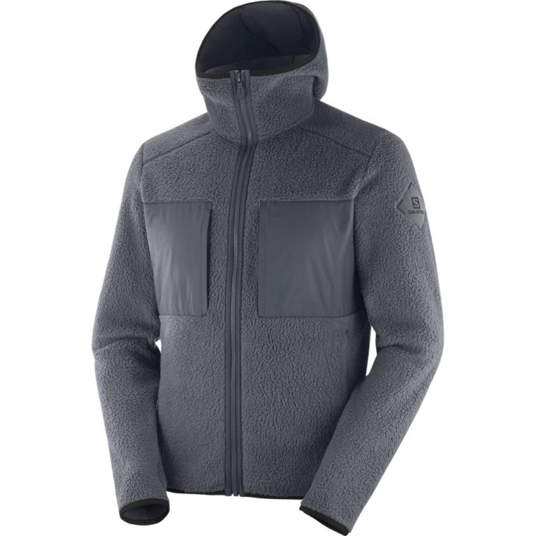 Chaquetas Salomon Essential Warm Teddy Hombre Grises Oscuro | MX BXWA137